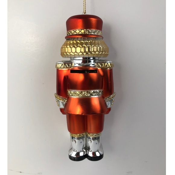 Christmas Ornament Nutcracker Tin Solider Bank - Picture 2 of 3